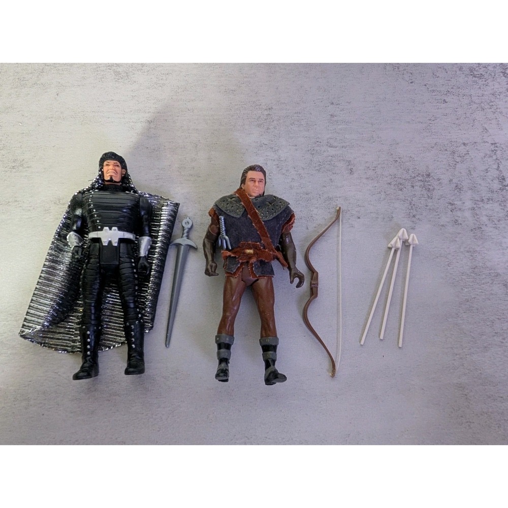 Lot Robin Hood Prince of Thieves & Sheriff 1991 Kenner Vintage Action Figure